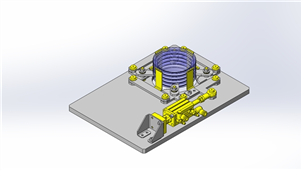 SolidWorks工业设计工件分离供机械模型
