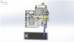 SolidWorks机械设备旋转气动夹具三维模型