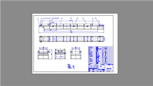 AutoCAD机械皮带输送机总装配图