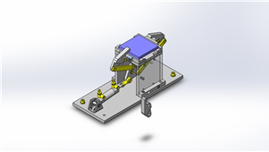 SolidWorks机械设备工件夹具机构三维模型