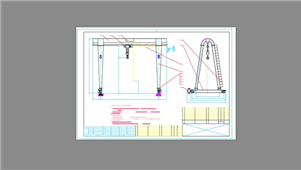 AutoCAD机械起重机模型装配图纸