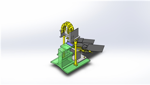 SolidWorks机械设备活动滑道三维模型