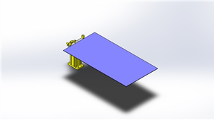 SolidWorks机械设备校准机构三维模型