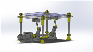 SolidWorks机械设备滑台升降机三维模型