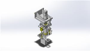SolidWorks机械模型旋转式真空吸附头三维设计