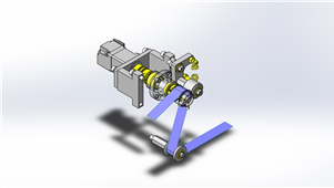 SolidWorks机械设备薄膜产品进给三维模型
