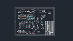 AutoCAD机械驱动装置架装配图纸