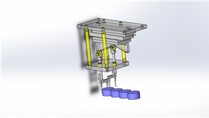 SolidWorks机械设备工业设计凸轮切断机构三维图纸