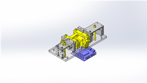 SolidWorks机械设备板簧微调三维模型