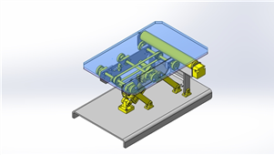 SolidWorks机械设备托盘垂直转移模型