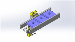 SolidWorks机械设备压板传送三维模型
