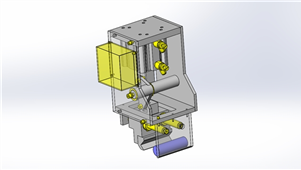 solidworks机械圆柱形工件夹紧机械手三维设计