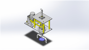 solidworks机械设备旋转式零件清洗三维模型