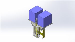 solidworks机械设计料架升降机三维模型