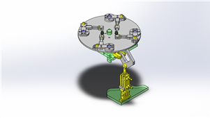 solidworks机械设备工件夹紧机构三维模型