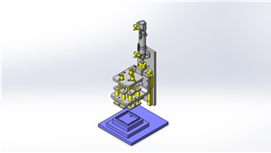 solidworks机械设计突起高度三维模型