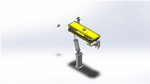 solidworks机械设备可调角度输送机三维模型