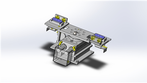 solidworks机械设备工件传送夹具拆装三维模型