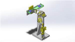 solidworks机械设备连杆挡块机构三维模型