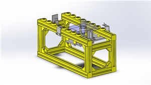 solidworks机械设备交接工件三维模型