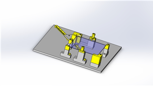 solidworks机械设计阶段性简易夹具三维模型