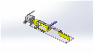 solidworks机械设备自动切割组件三维模型