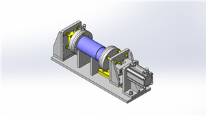 solidworks机械设备圆管密封测试器三维模型
