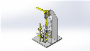 solidworks机械设备工件装拆联动式三维模型