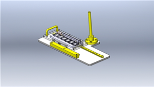 solidworks机械设备滑动位置三维模型