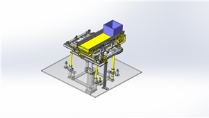 solidworks机械设备输送机升降三维模型