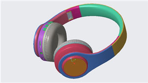 Creo头戴式-蓝牙耳机3D模型