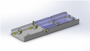 solidworks机械设备工件输送机构三维模型