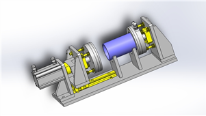 Solidworks机械设备圆管密封测试器三维模型