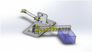 solidworks机械设备滚轮条可动导轨三维模型