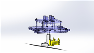 solidworks机械设备支承机构三维模型