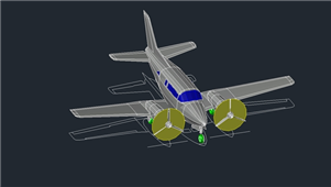 AutoCAD飞机模型图纸PLA0002