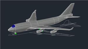 AutoCAD飞机模型图纸PLA0003