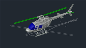 AutoCAD机械飞机模型图纸PLA0006
