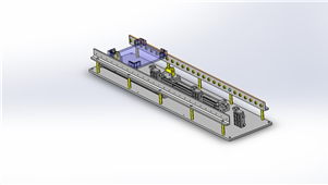 solidworks机械设备两级滑动组件三维模型