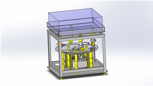 solidworks机械设备简易输送试验机三维模型