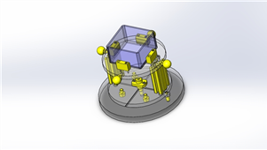 solidworks机械设备简易分度工作台三维模型