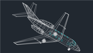 AutoCAD飞机模型图纸PLA0016