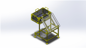 solidworks机械设备工件储料器三维模型