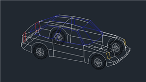 AutoCAD汽车模型图纸_X1VPX