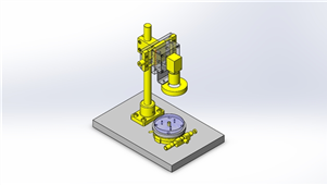 solidworks机械设计角度测量仪三维模型