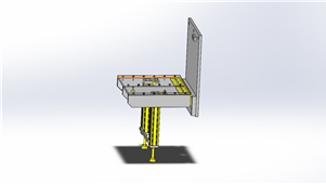 solidworks机械设备折叠式梯凳三维模型