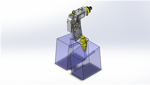 solidworks机械设备角度调节三维模型