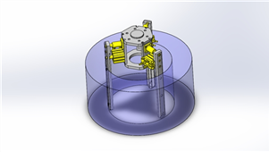 solidworks机械设备圆柱工件三维模型