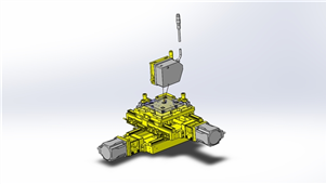 solidworks机械设备激光测量仪三维模型