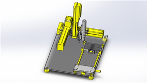 Solidworks机械设备台式螺丝拧紧机器设备模型